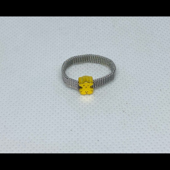 mesh and gold plated ring size 7✨ - Picture 8 of 8